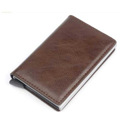 Textured Leather Card Holder