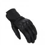 Men Black Leather Riding Gloves