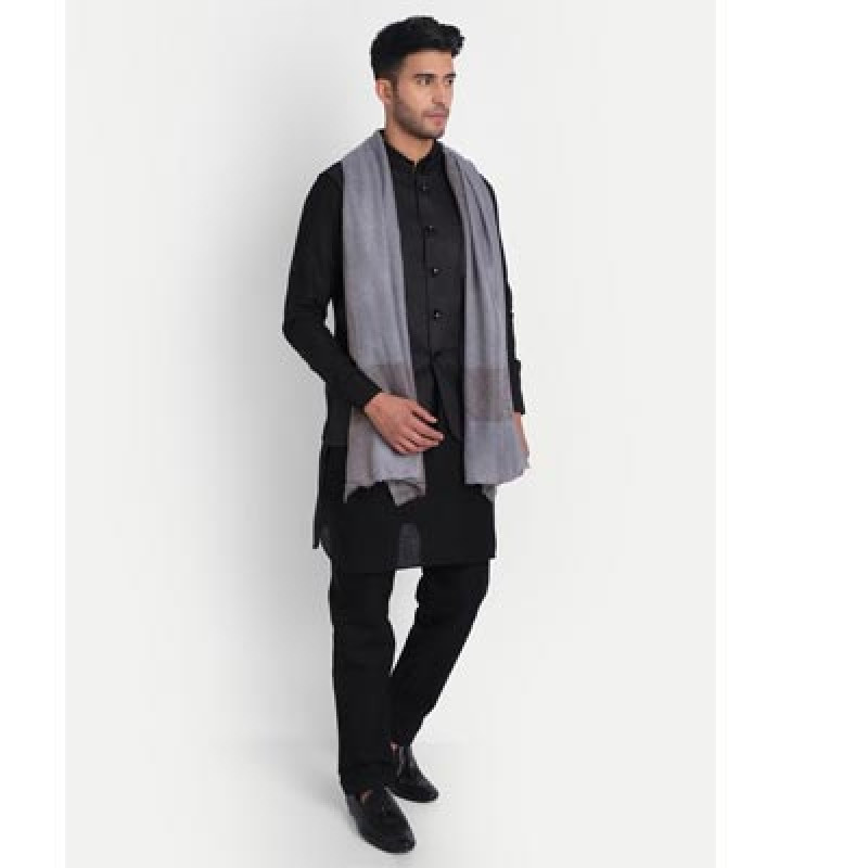 Men Woolen Woven Design Stole