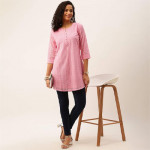 Pink Embroidered Tunic