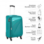 Unisex Teal Green Mimik Cabin Trolley Bag