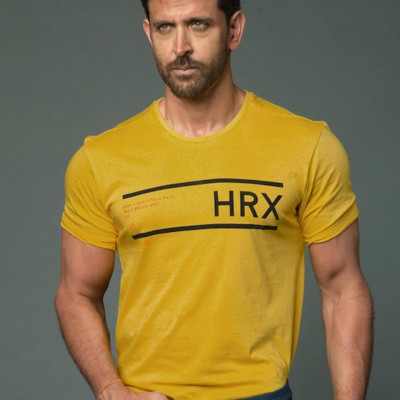 Men Yellow Printed Cotton Pure Cotton T-shirt